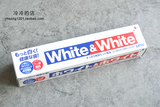 日本代购  狮王牙膏 LION WHITE&amp;white 特效美白 150G