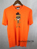 【清仓底价】Dsquared2印花印第安小黑人橙色短袖 男T恤S71GD0114