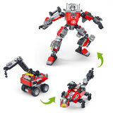 正版星钻积木积变战士3儿童塑料拼装机器人男孩玩具圣诞新年礼物