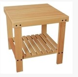 包邮实木双层正方形小茶几客厅茶几边几简易小方桌组装定做