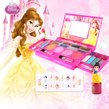 包邮正品迪士尼公主时尚笔记本化妆盒女孩玩具儿童化妆品过家家