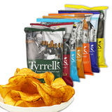 英国进口零食 Tyrrells泰瑞薯片 切达奶酪 咸醋 原味150g5包包邮