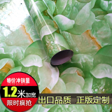 中国复古风玉石浮雕花纹3D立体PVC自粘墙纸高档风景贴画加厚防水