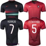 2016欧洲杯葡萄牙主场球衣足球服国家队客场7号C罗男女训练队球衣