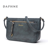 Daphne/达芙妮新品复古女包拉链小方包单肩斜挎包1016483015