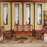 鑫晨 红木家具仿古中式刺猬木实木茶台功夫明式沙发茶桌椅组合