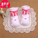 哥登宝秋冬季男女宝宝纯棉袜6个月新生儿婴儿儿童加厚毛圈袜0-3