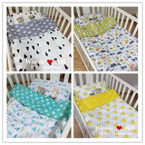 Winnie  INS欧美定制宝宝儿童婴儿床床单枕套被套三件套床品 包邮