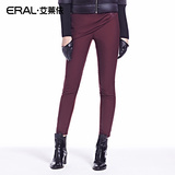 艾莱依2015冬新款外穿修身显瘦小脚斜包裙质感羽绒裤女ERAL1015D