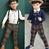 男童套装2015春秋装新款韩版外贸宝宝长袖休闲衣服[2-7岁]儿童装