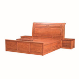 富贵大床卧室家具 刺猬紫檀花梨木红木床厂家 古典中式红木床