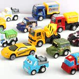 迷你回力车玩具儿童玩具工程车挖土机惯性玩具车套装个性小汽车犇