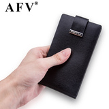 AFV超薄10卡位男士小卡包牛皮卡片包多卡位韩国银行卡套信用卡夹