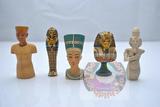 正版散货 古埃及法老图坦卡蒙/王妃 半身像 雕像 模型人偶摆件