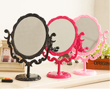 安娜苏风格台式化妆镜复古梳妆镜美容镜子超大号旋转镜子 包邮