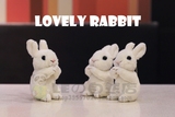 小白兔子公仔挂件 小白兔毛绒玩具挂链 外贸出口毛绒玩具 超可爱