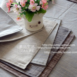 简约现代纯色棉麻杯垫餐垫 桌垫 布艺 日式餐巾 摄影背景垫布