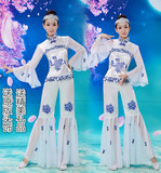 时尚青花瓷古典舞蹈服装演出服女2015新款秧歌服舞台表演服现代舞