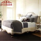 欧式床布艺软包双人床新古典法式床欧式婚床实木雕花床公主床特价