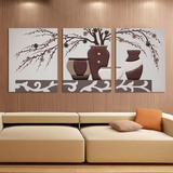 欧式皮画浮雕画立体装饰画 客厅现代沙发背景墙无框画挂壁画