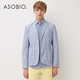 ASOBIO 春季新款男装 商务通勤修身长袖西装外套 3321455512