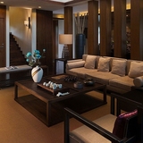 人沙发组合 经典水曲柳实木家具整装样板房沙发定制 客厅新中式三