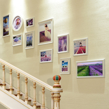 现代简约实木创意组合客厅楼梯照片墙相框墙悬上小墙面装饰品画框
