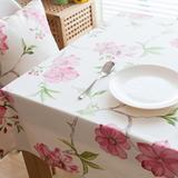美式乡村复古桌布布艺 田园玫瑰花餐桌布长方形茶几台布盖布定制