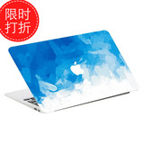 MacBookAir13 ProRetina13寸全套保护贴纸 蓝色油画贴膜包邮