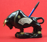 公司开业创意工艺品送老师办公室书桌摆设教师节礼物牛摆件笔筒
