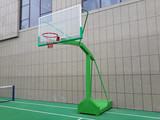 标准成人篮球架、 室外单臂移动篮球架 配钢化玻璃篮板标准篮球架
