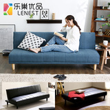 沙发床 真皮布艺可折叠多功能双人两用小户型1.8米1.5米1.2米客厅