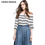 Vero Moda2016新品超弹针织七分袖宽松短款T恤女|316230001