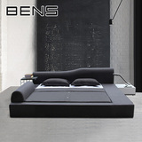 BENS奔斯可拆洗韩式布艺床布床榻榻米双人床1.8米现代软包床9008
