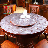 加厚pvc软玻璃圆桌桌布防水透明磨砂餐桌布茶几垫塑料水晶板台布