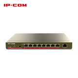 IP-COM F1109P 9口百兆8口PoE非网管型交换机 桌面交换机 三年保