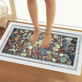 创意3d立体可移除自粘防水地板贴室内卫生间地面贴画瓷砖贴纸墙贴