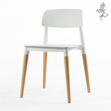 伊姆斯才子椅欧式设计师简欧休闲塑料餐椅办公椅子简约北欧特价