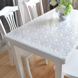 软质玻璃防滑隔热加厚餐桌透明桌垫圆桌PVC桌布防水防烫防油免洗