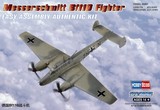 ★HobbyBoss小号手飞机模型1:72二战德国Bf110战斗机80292 拼装