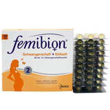 德国原装进口孕妇叶酸Femibion 2段维生素DHA 60天量
