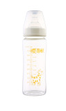 爱得利最大容量储奶瓶300ML宽口婴儿晶钻高耐热玻璃奶瓶A99
