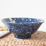 日本原装进口拉面碗深汤碗馄饨碗日式料理陶瓷餐具蓝绘变樱花经典