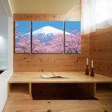 日本风景装饰画 富士山 日式餐厅餐馆酒店宾馆 寿司料理店 无框画
