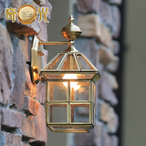 全铜灯壁灯户外壁灯复古庭院灯欧式室外焊锡防水LED过道阳台走廊
