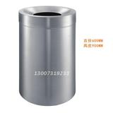 优曼超大容量直径600MM圆筒形不锈钢垃圾桶 影院商场大容量垃圾桶