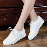 春夏季新款浅口单鞋韩版女鞋小白鞋运动休闲鞋学生鞋真皮平底板鞋