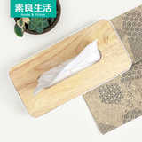 欧式家用客厅简约纸巾盒汽车创意木制实木盖板 塑料餐巾纸抽纸盒