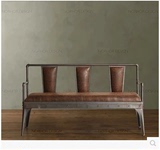 LOFT美式防锈做旧复古三人大小户型沙发懒人沙发客厅简约沙发组合