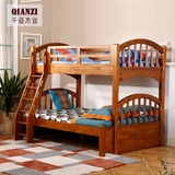 地中海全实木高低床1.5米1.2子母床美式欧式儿童卧室家具成都包邮